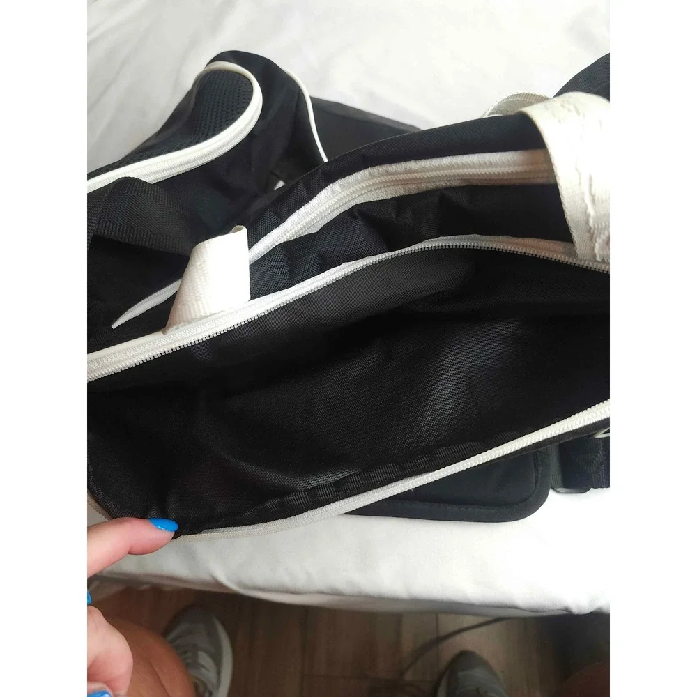 Under Armour Storm Undeniable Duffle Bag Black White Gym Travel Medium Bag